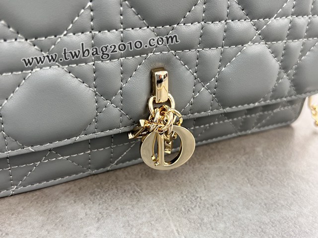 Dior专柜新款迪奥顶级原单lady珍珠羊皮手提包藤格纹链条斜挎包 djfk1015